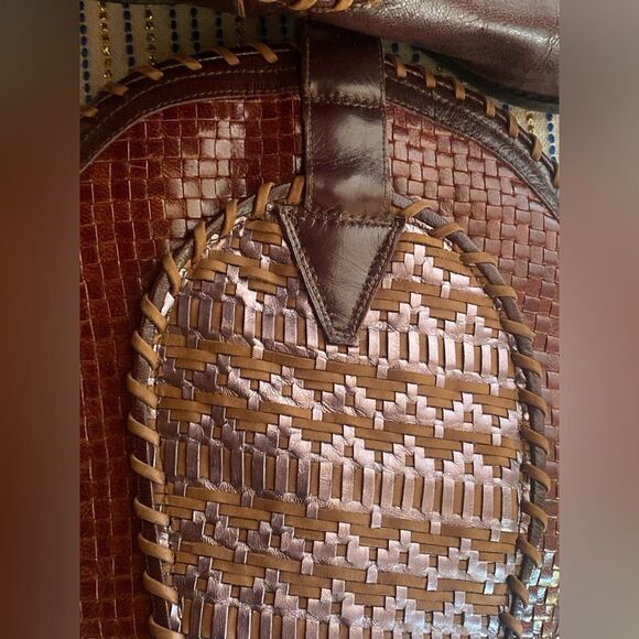 DONALD J PLINER Vintage Western Couture Collection Leather Boots Brown size 7.5 - Picture 7 of 14